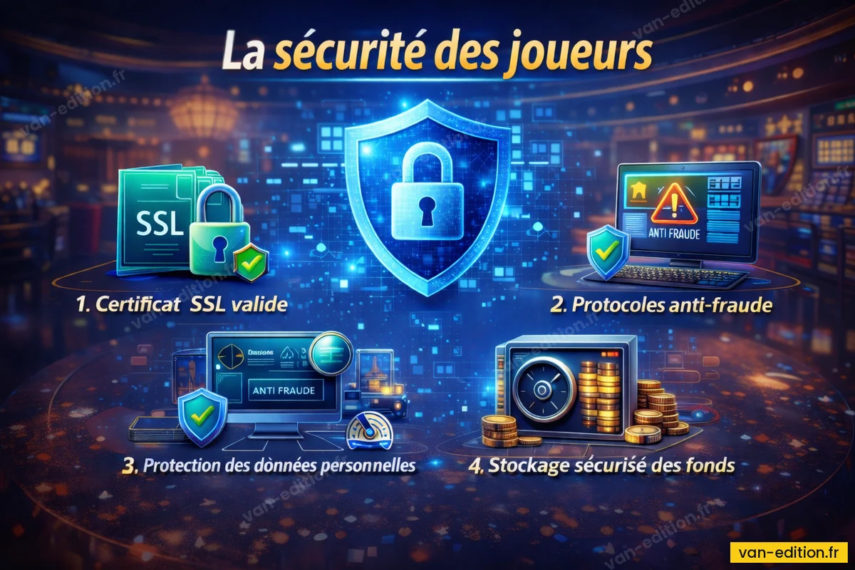 Les points de sécurité à vérifier sur un casino en ligne